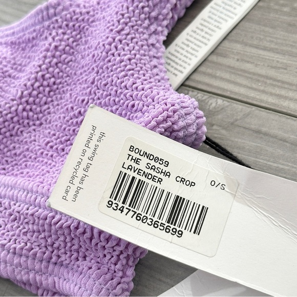 Bond Eye Sasha Crop Crinkle Lilac Bikini - Picture 4 of 5